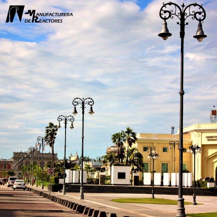 Poste y Luminaria 1900 centro Veracruz