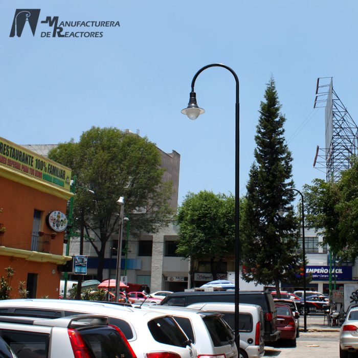 Poste Veracruz en estacionamiento Ciudad de México